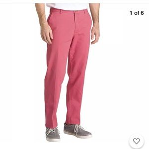NWT IZOD Men's Saltwater RED Stretch Chino Pants